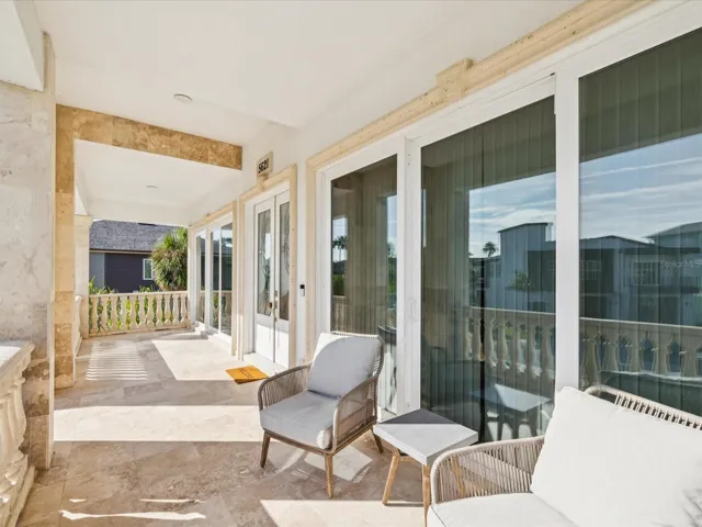 Front porch upstairs