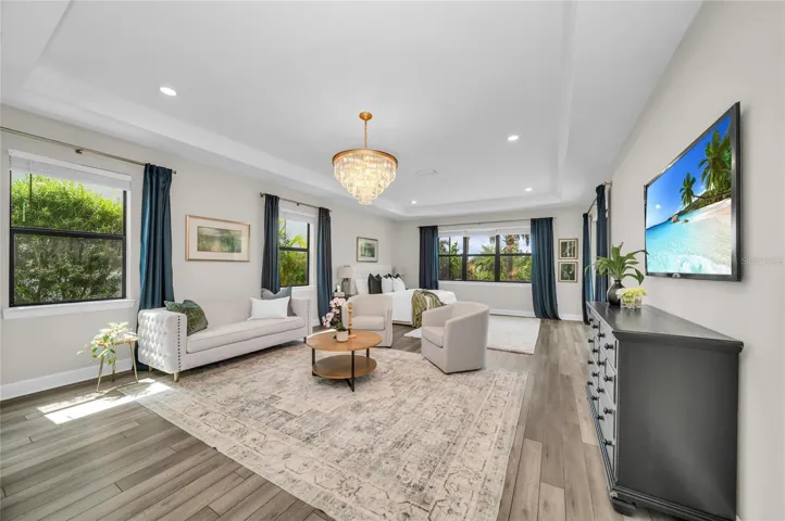 Expansive primary suite (First Floor)
