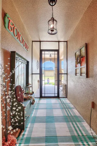 Covered Screened Porch Entry