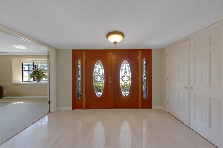 Marble floor foyer