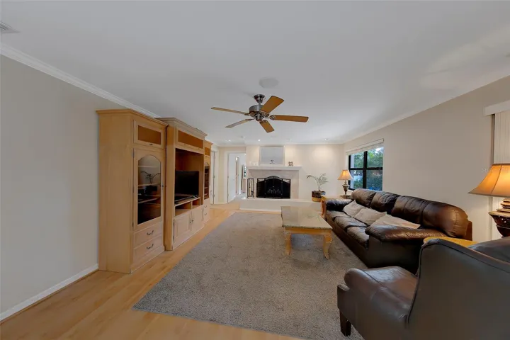 Family Room with Gas fireplace
