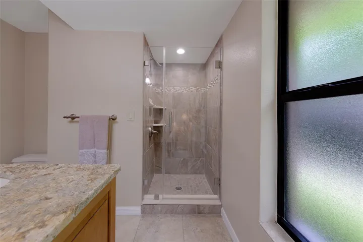 Inside bedroom 3 is an ensuite bath, Gorgeous shower