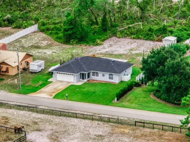 aerial of home