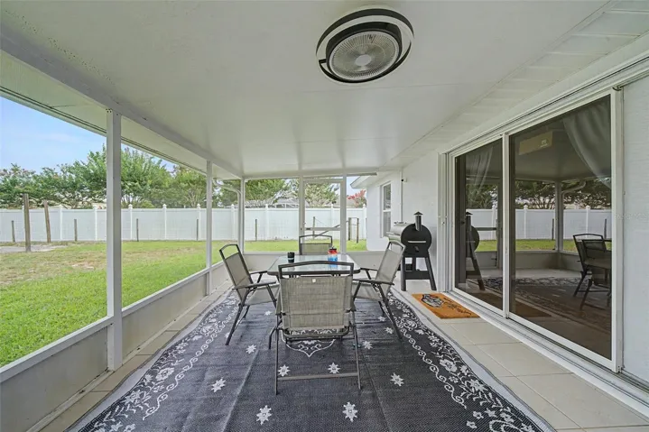 Screened in patio