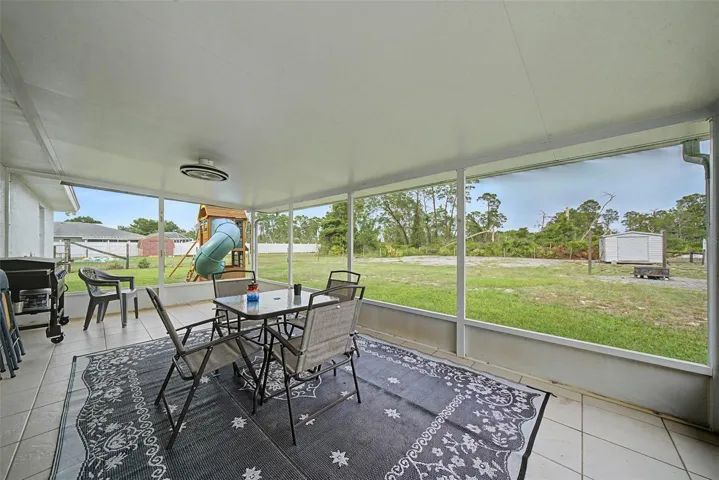 Screened in patio