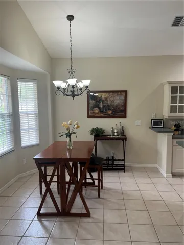 Dining area off kitchen.