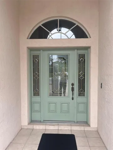 Front entry door.