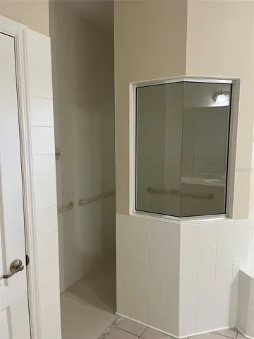Master bath walk-in shower