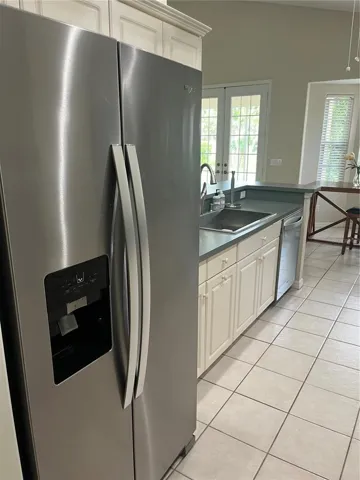 Refrigerator, newer appliances.