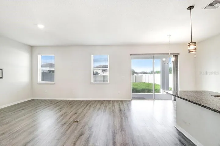 Great or Family room with view to back yard and kitchen