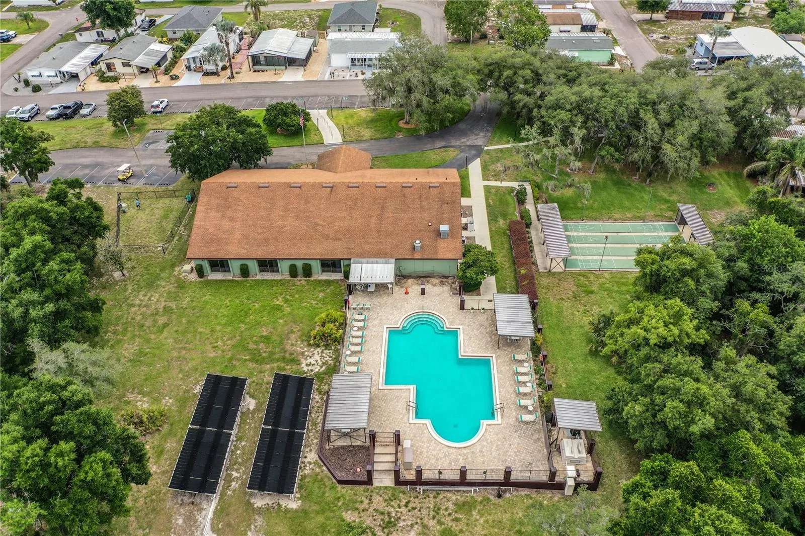 Community pool and clubhouse