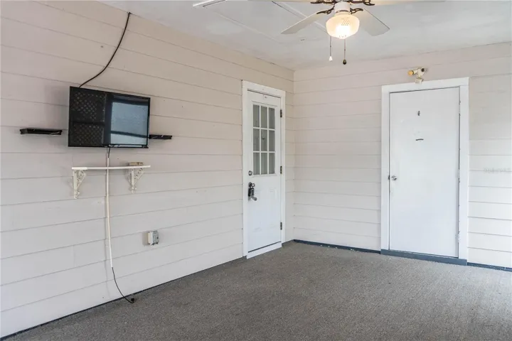 Former carport, now screen porch