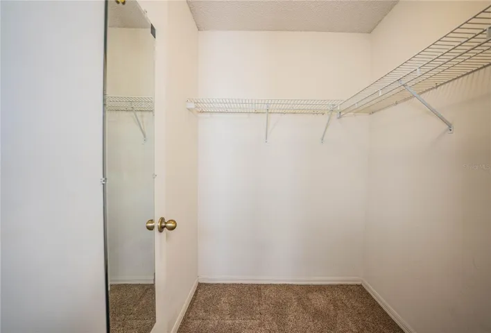 Walk in guest bedroom closet