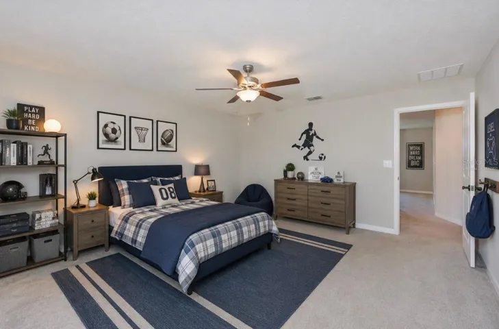 Virtually Staged Bedroom