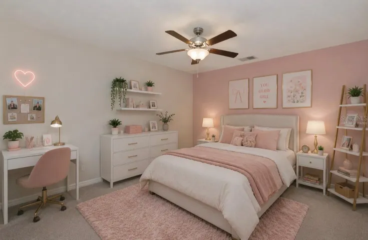 Virtually Staged Bedroom