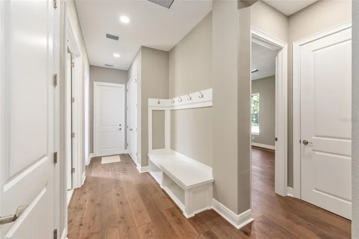 entry from double garage