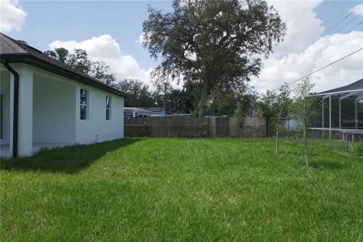 large backyard