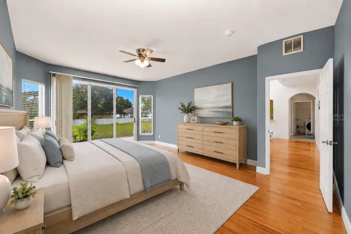 Virtually Staged Primary Bedroom