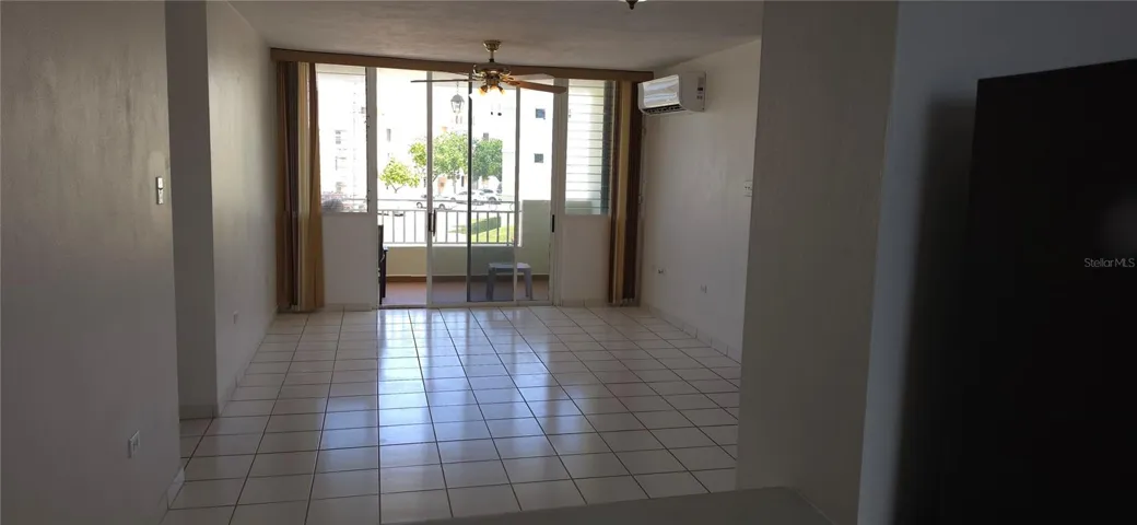 Apartment view to the balcony
