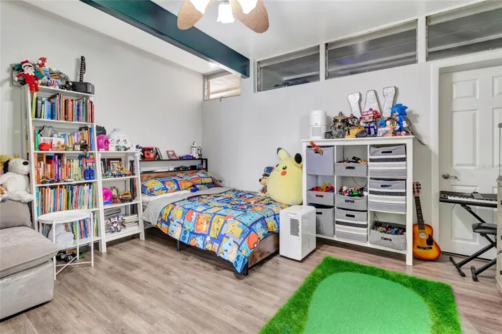 Bedroom four has a walk-in closet