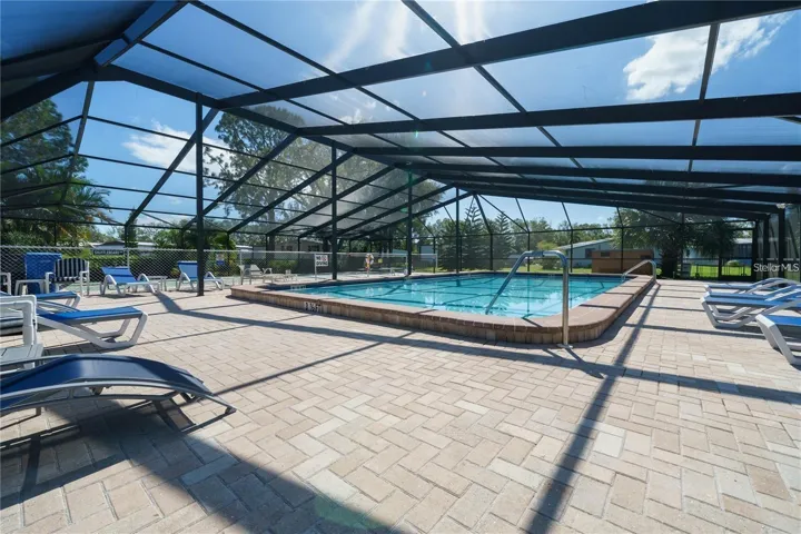 Pool with cage