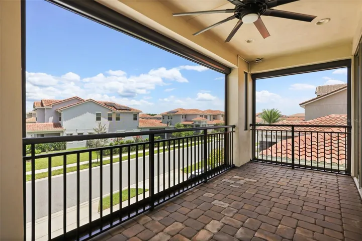 Upstairs balcony