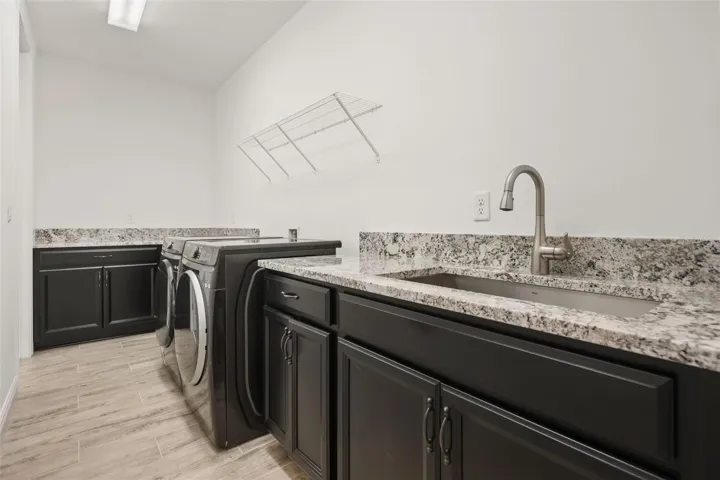 Upstairs laundry room