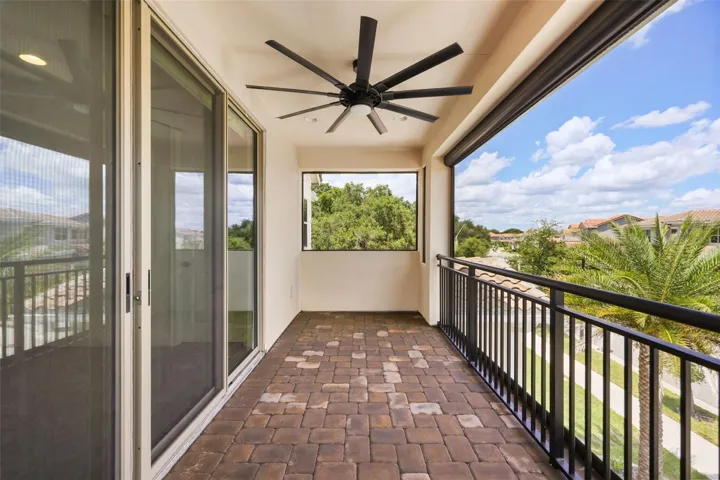 Upstairs balcony