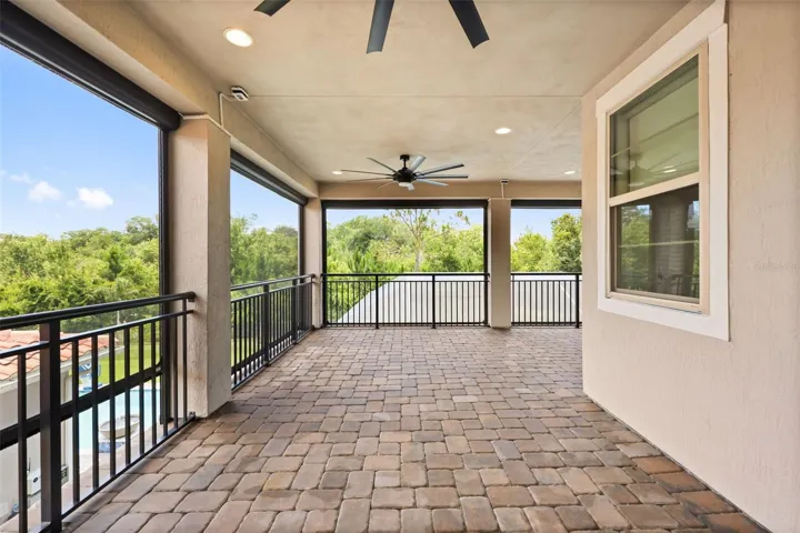 Upstairs balcony