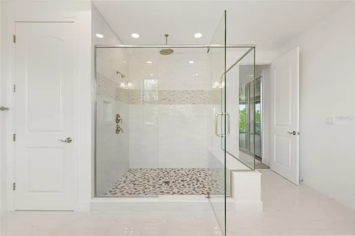 Upstairs Primary bathroom shower