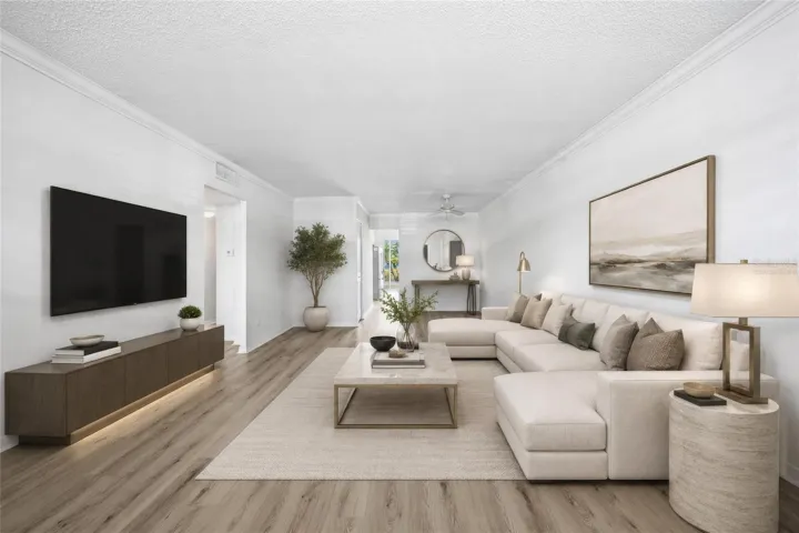Living room Virtually staged