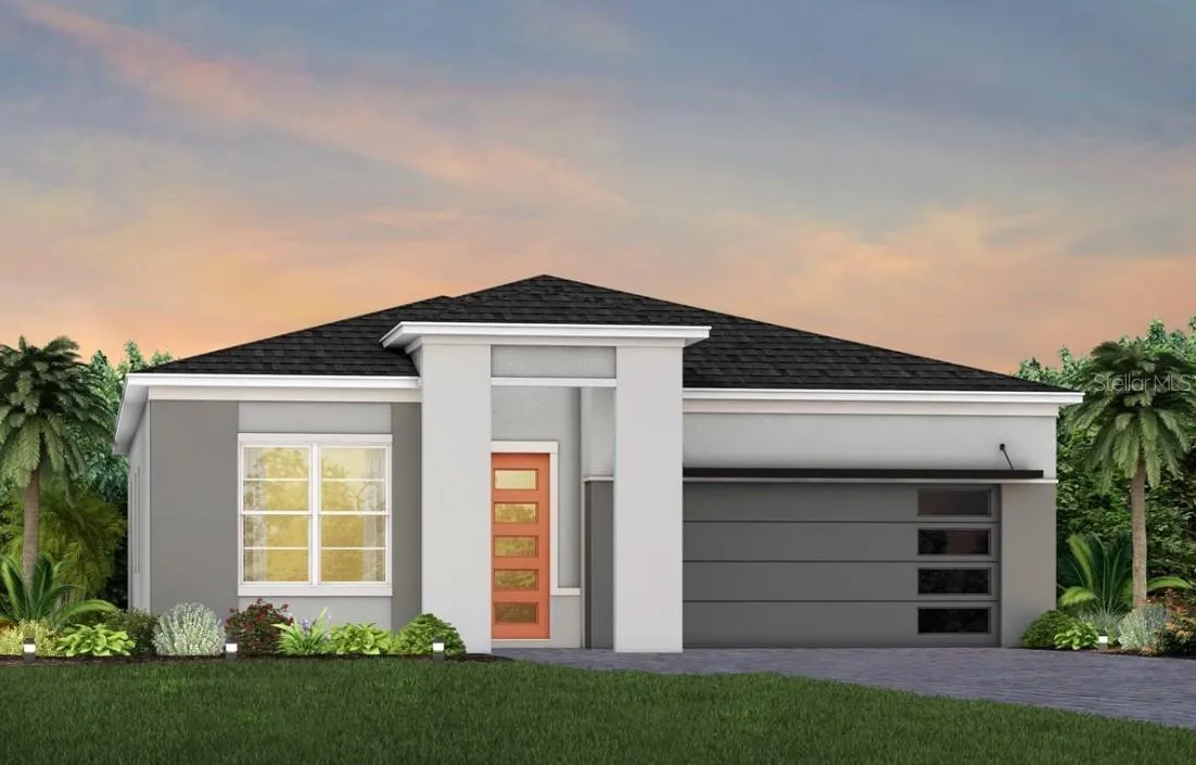 Exterior Design. Artistic rendering for this new construction home. Pictures are for illustrative purposes only. Elevations, colors and options may vary.