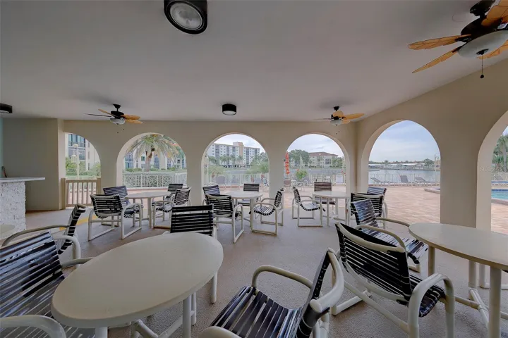 Covered Space near pool