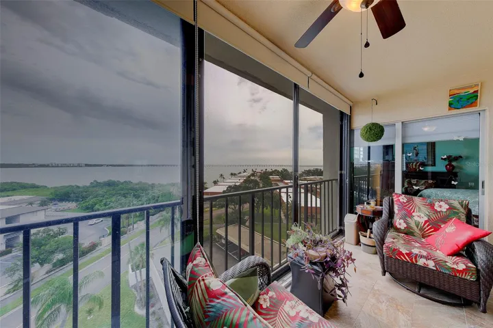 Patio overlooking Tampa Bay