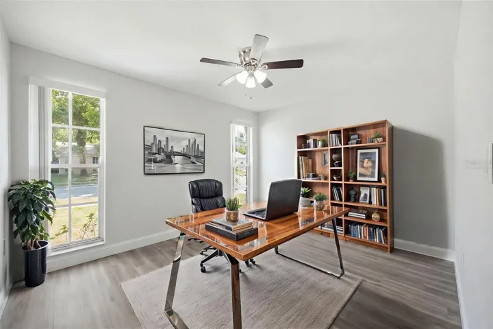 Virtually staged  as office - Bedroom 2