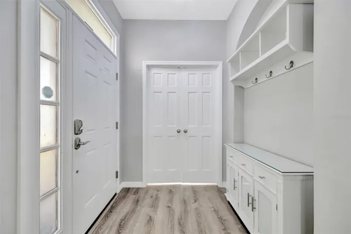 Entrance Foyer and the door to the Bonus Room (left when you walk in)