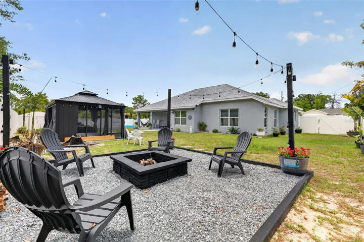 Backyard Oasis with Fire Pit & Gazebo