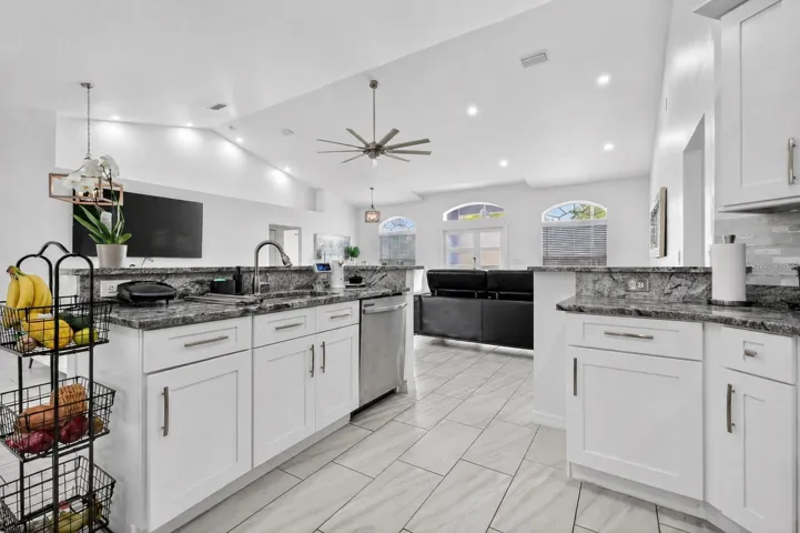 Open concept kitchen