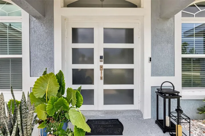 Welcoming Covered Covered entrance with SMART access