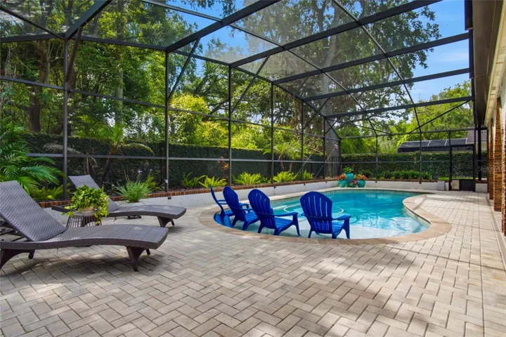 pool view with swim up shelf