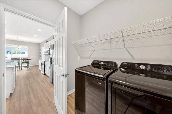 Indoor laundry room