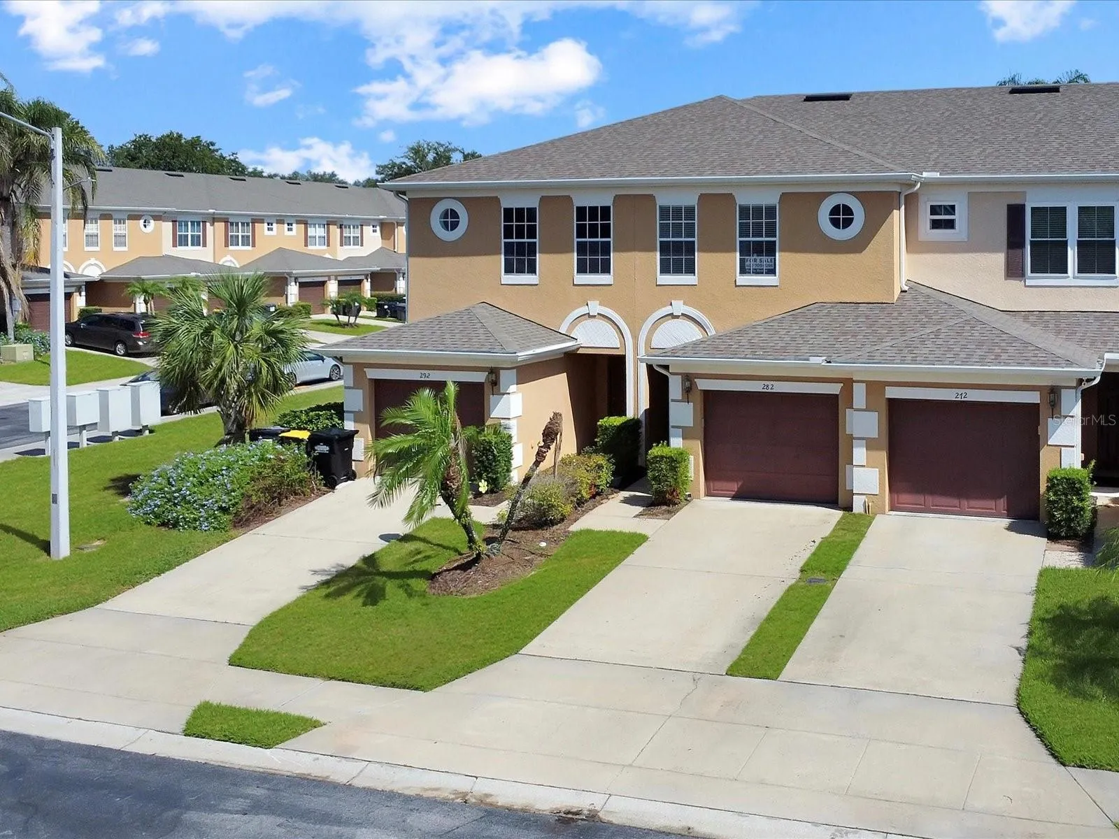 Front of the House showing Driveway for 2 Cars and Garage for 1 Car