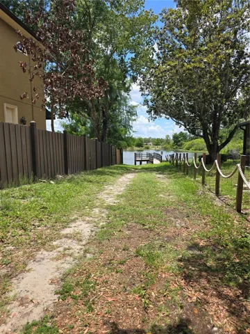 Walk way to the Lake