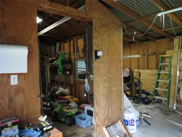 inside shed