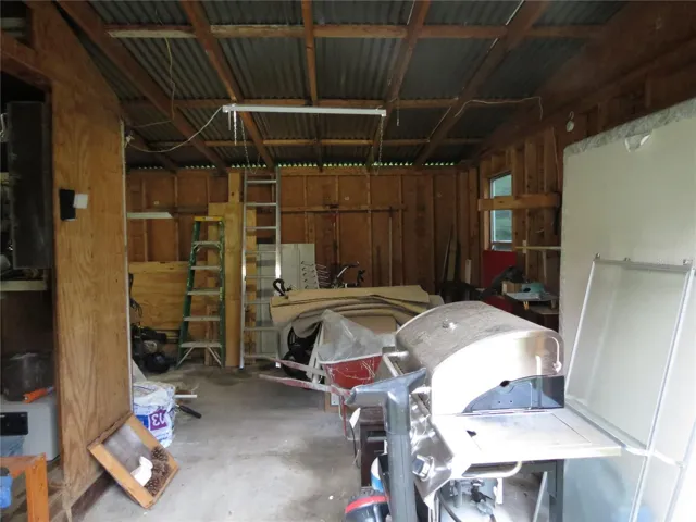 inside shed