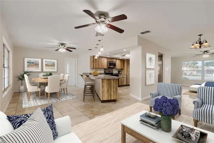 Living Room/ Dining Room View