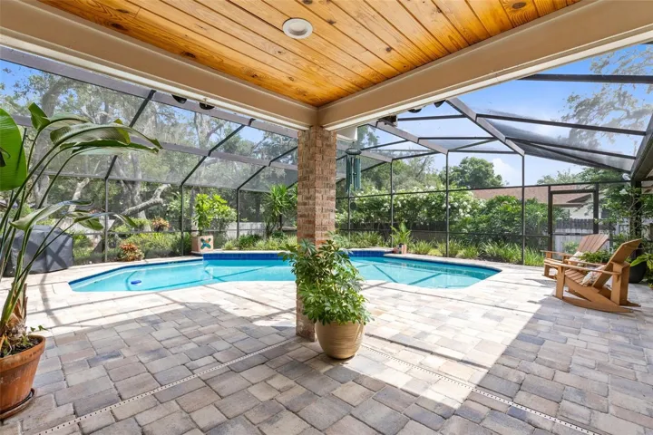 Covered area for sitting an relaxing