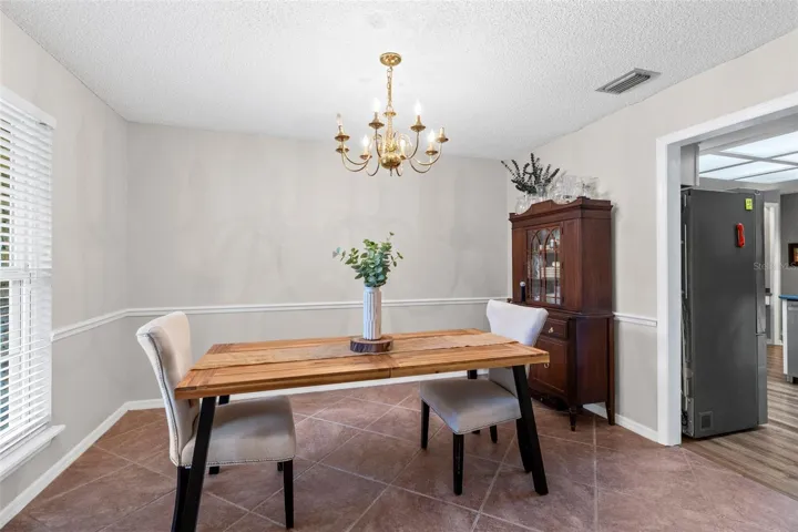 Dining room right off the kitchen for easy entertaining
