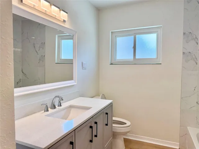 bathroom 2 located in the hallway