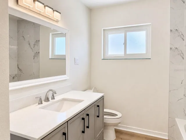 bathroom 2 located in the hallway